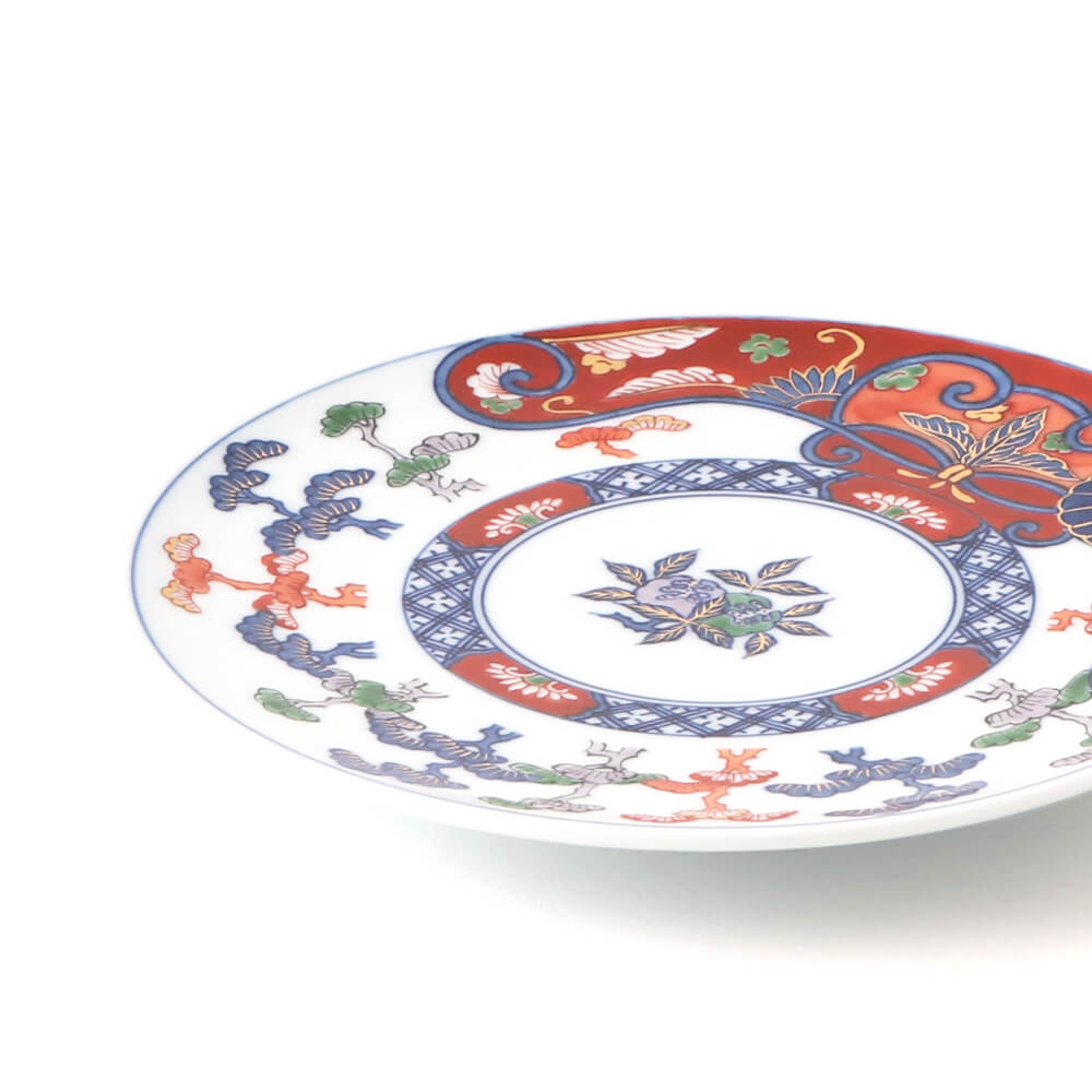 Artisanal Japanese Pine Design Plate