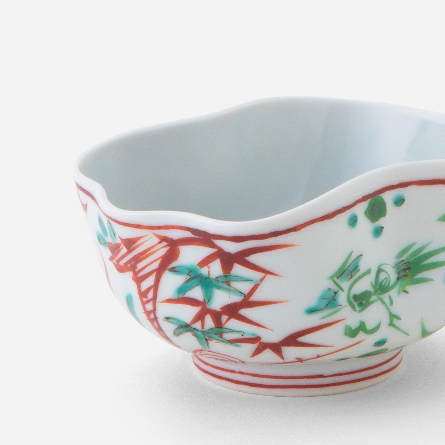 Artisanal Japanese Tea Cup - Vibrant Bird and Flower Motif