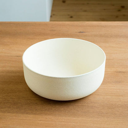 SHIROTSUCHI BOWL(L) - GRAIN WARE Natural White Collection