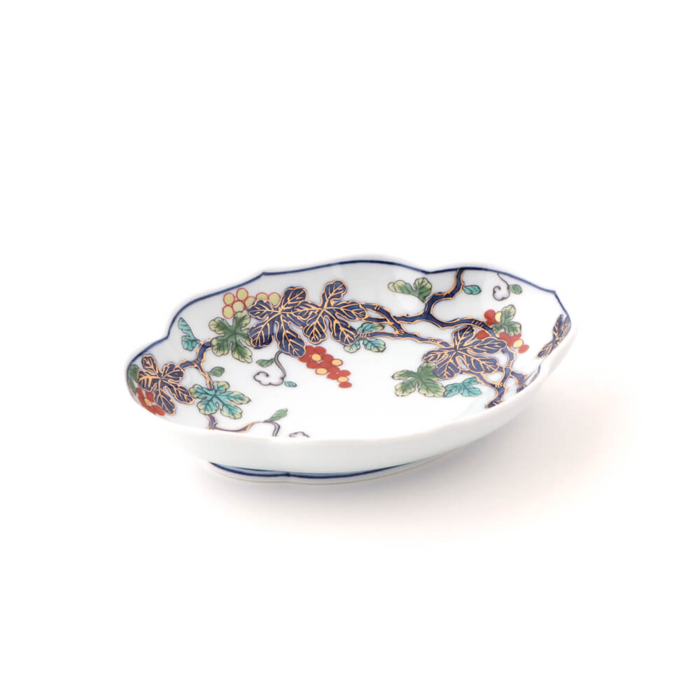 Artisanal Japanese Grapevine Design Plate