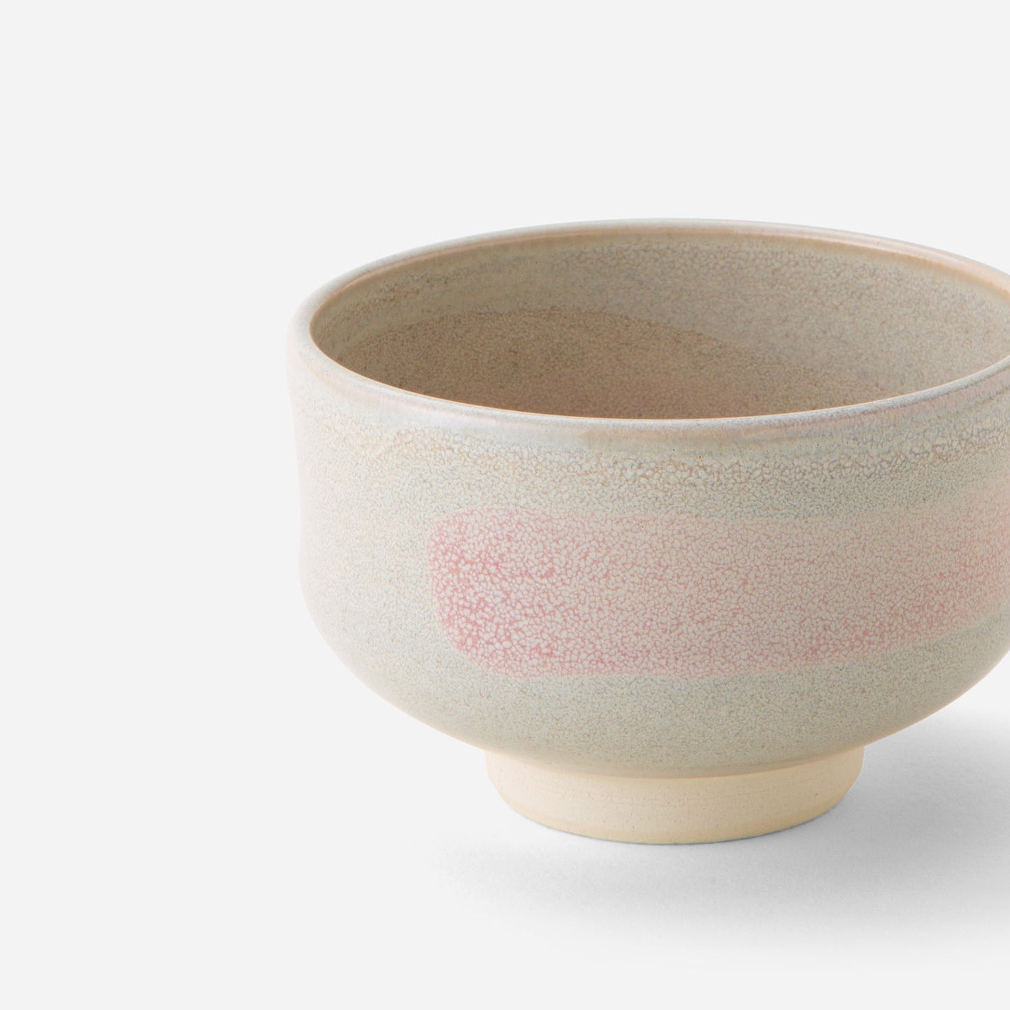 Japanese Matcha Bowl - Pink Brushstroke Chawan