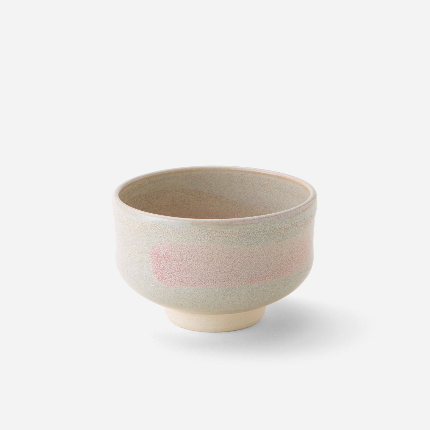 Japanese Matcha Bowl - Pink Brushstroke Chawan