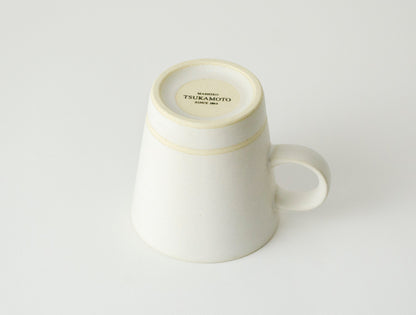 SEN White Ceramic Coffee Cup