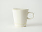 SEN White Ceramic Coffee Cup