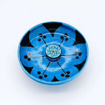 Azure Lotus Zen Incense Holder