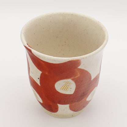 Shino Crimson Camellia Tea Cup